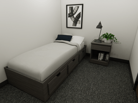 3 Drawer Captians Bed w Nightstand