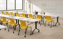 Lumin multipurpose chairs lemon shell classroom environment