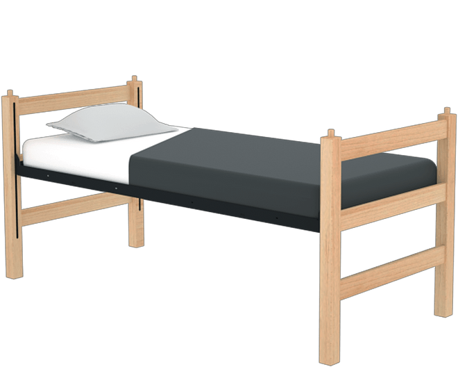 Adjustable dorm deals bed frame