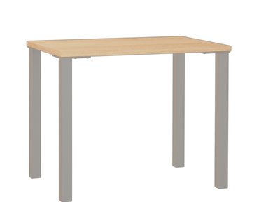 Essentials Metal Leg Desk