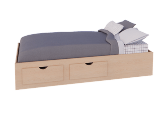 2 Drawer Captains Bed