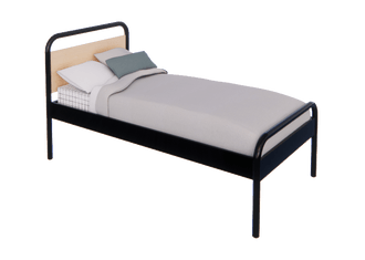 BABERRN4583 X TWIN XL ROUNDED TUBE INSET HEADBOARD