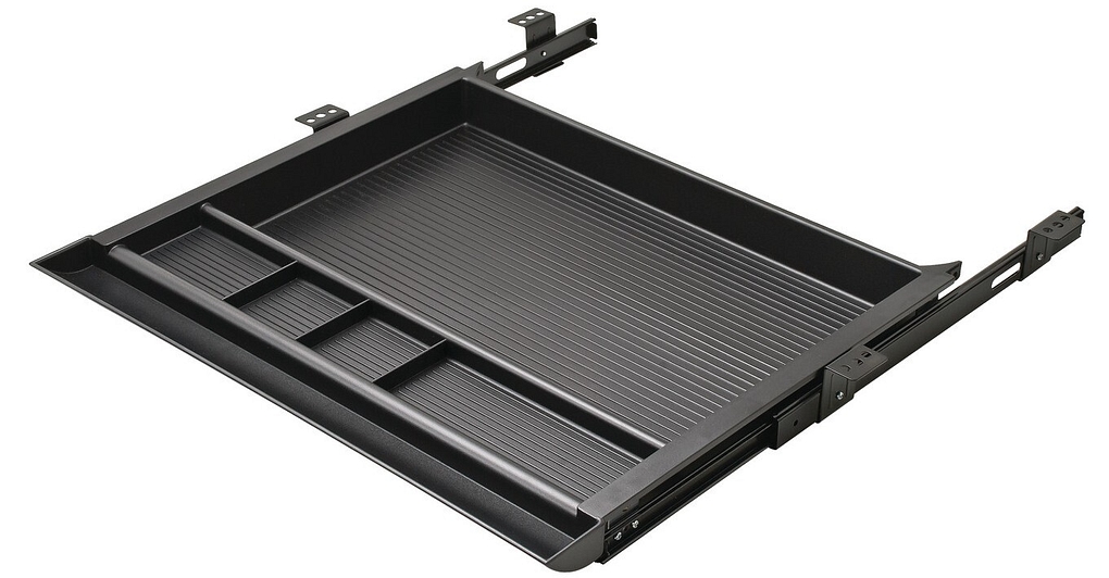 Pencil Drawer Black Plastic Pull Out Essentials Basics